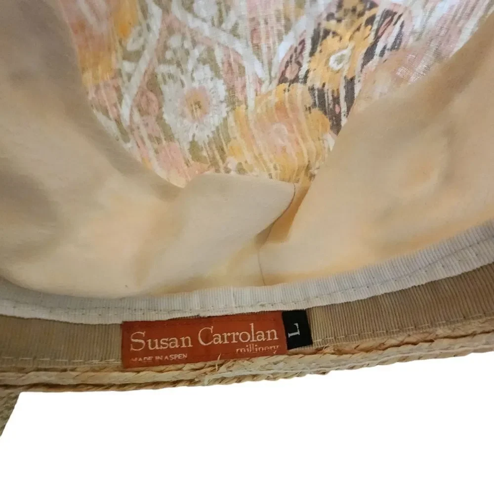 Susan Carrolan millinery Beach hat L